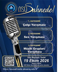 ASÜ Sahnede Müzik Yetenek Yarışması